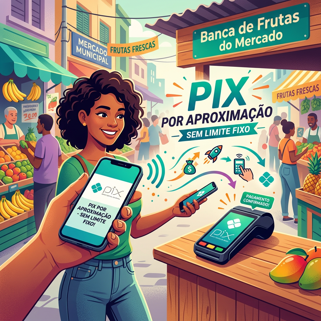 Pix por aproximação ganha mais flexibilidade e deixa de ter teto fixo de R$500